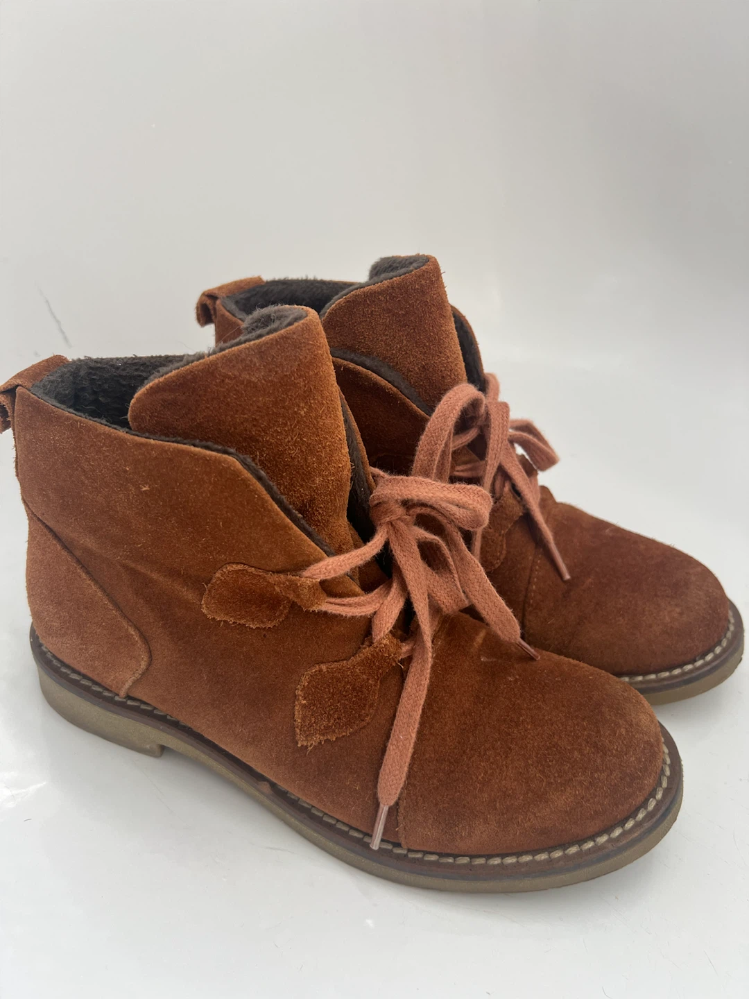 Brown Suede Ankle Boots