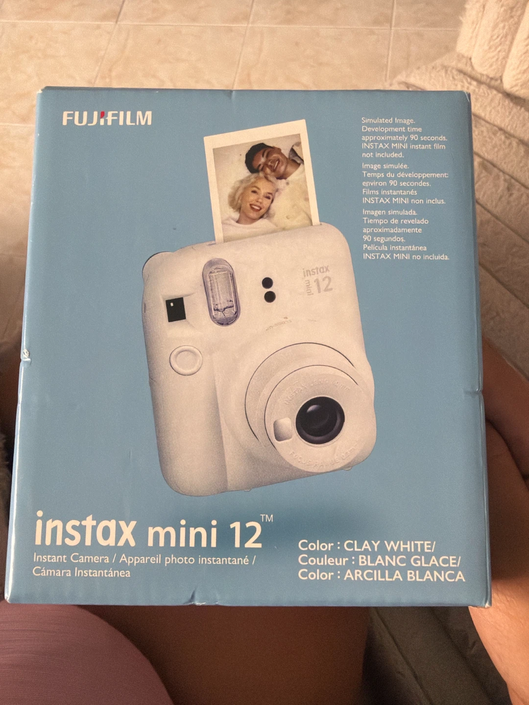 Fujifilm Instax Mini 12 Instant Camera - Clay White
