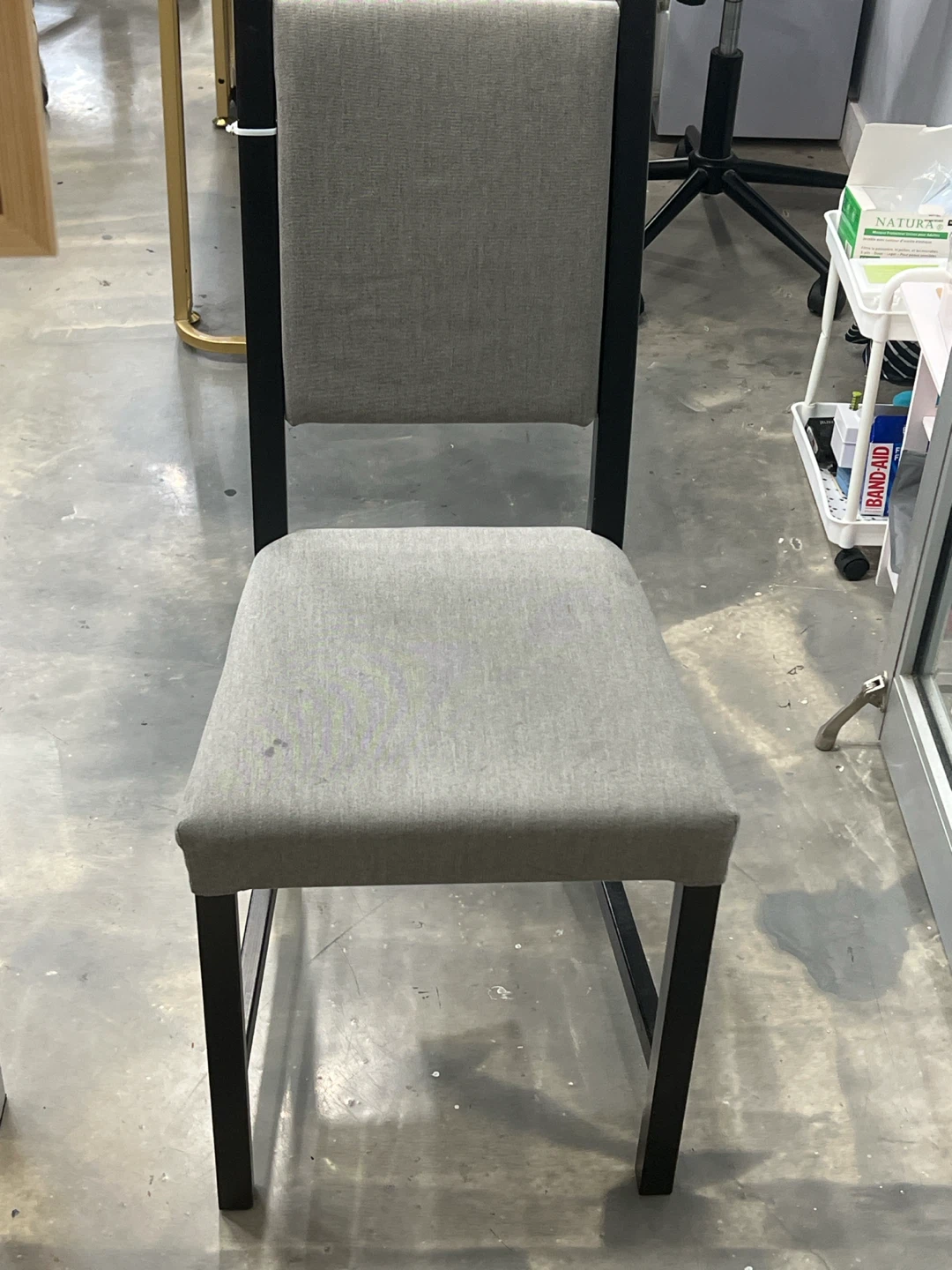 Grey Fabric Dining Chair