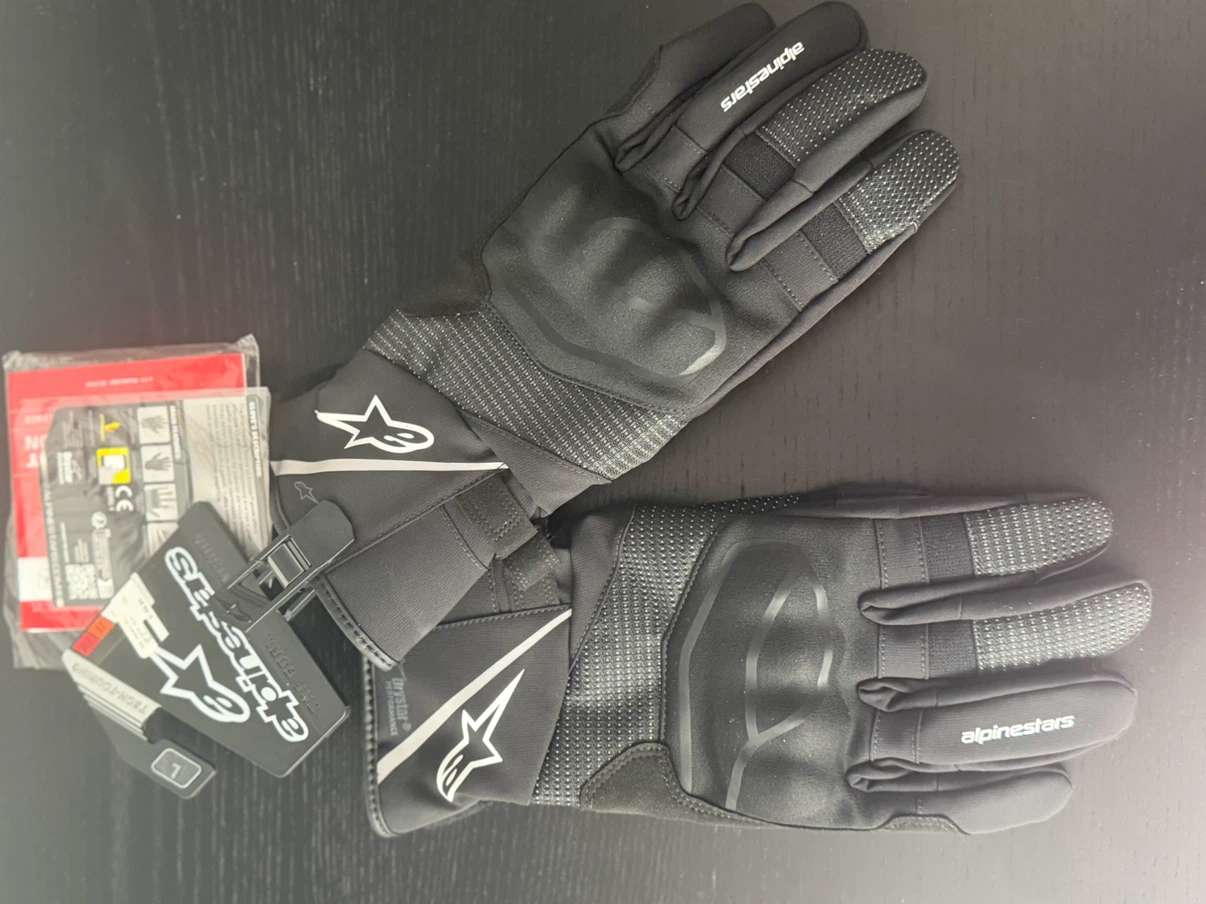 Alpinestars Motorcycle Gloves - Black - Size L
