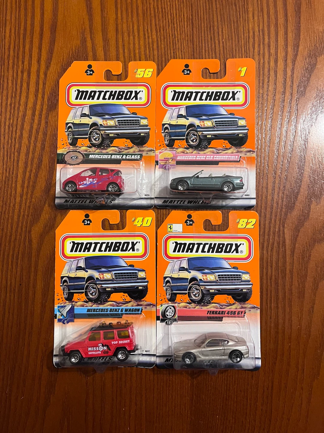 VINTAGE (1998-99) MATCHBOX FERRARI & MERCEDES BENZ  diecast