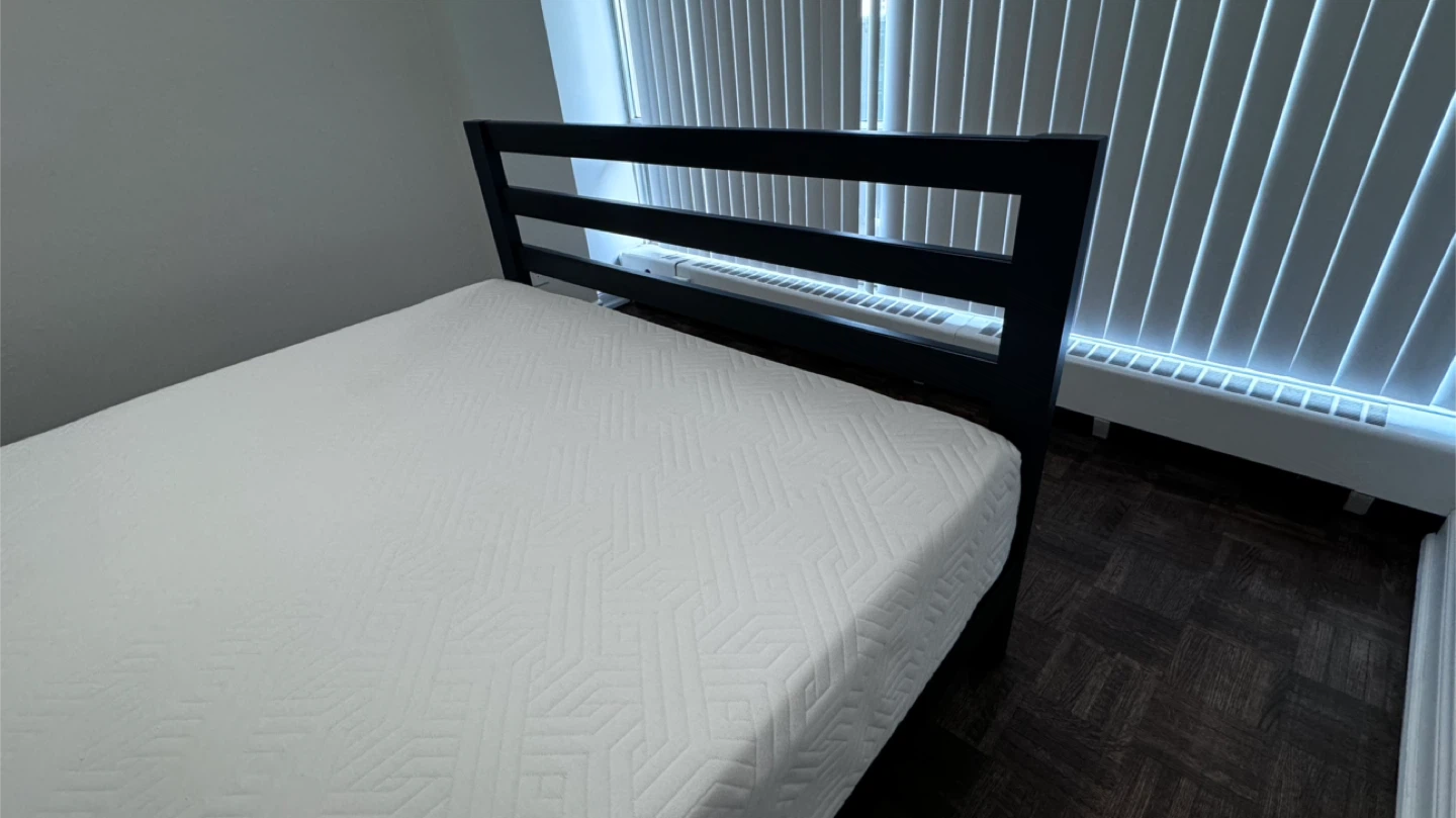 Queen Bed Frame + Orthopedic Memory Foam Mattress