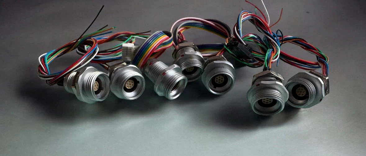 7-Pin Circular Aviation Connectors with Pigtail Wires Pack of 7