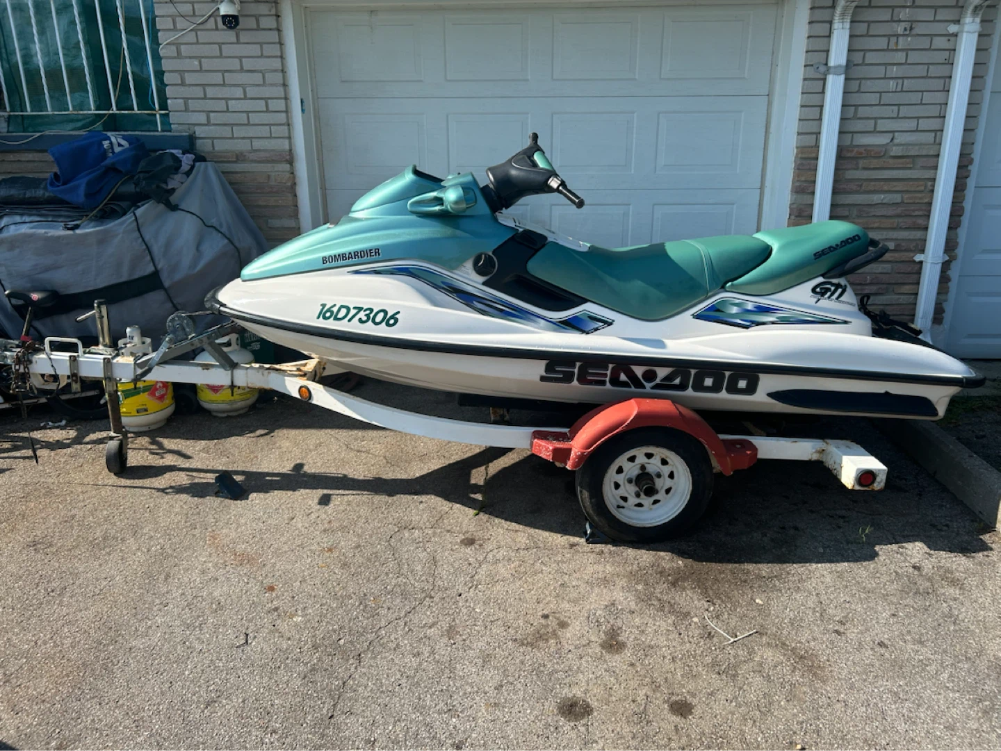 2000 Sea-Doo Bombardier GTI 3 seater PWC Jet Ski - photo 2