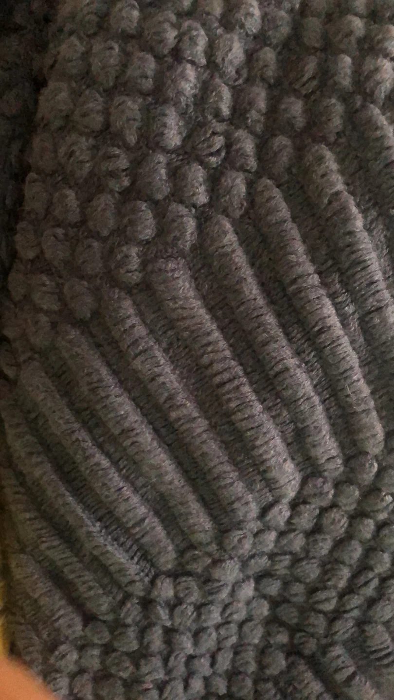 60x52 Dark Grey Textured Throw Blanket - photo 3