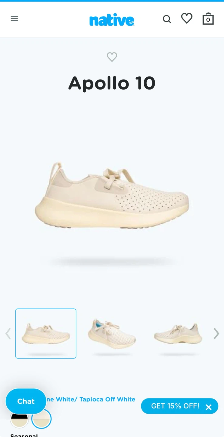 Native Apollo 10 Shoes - Off White - photo 4