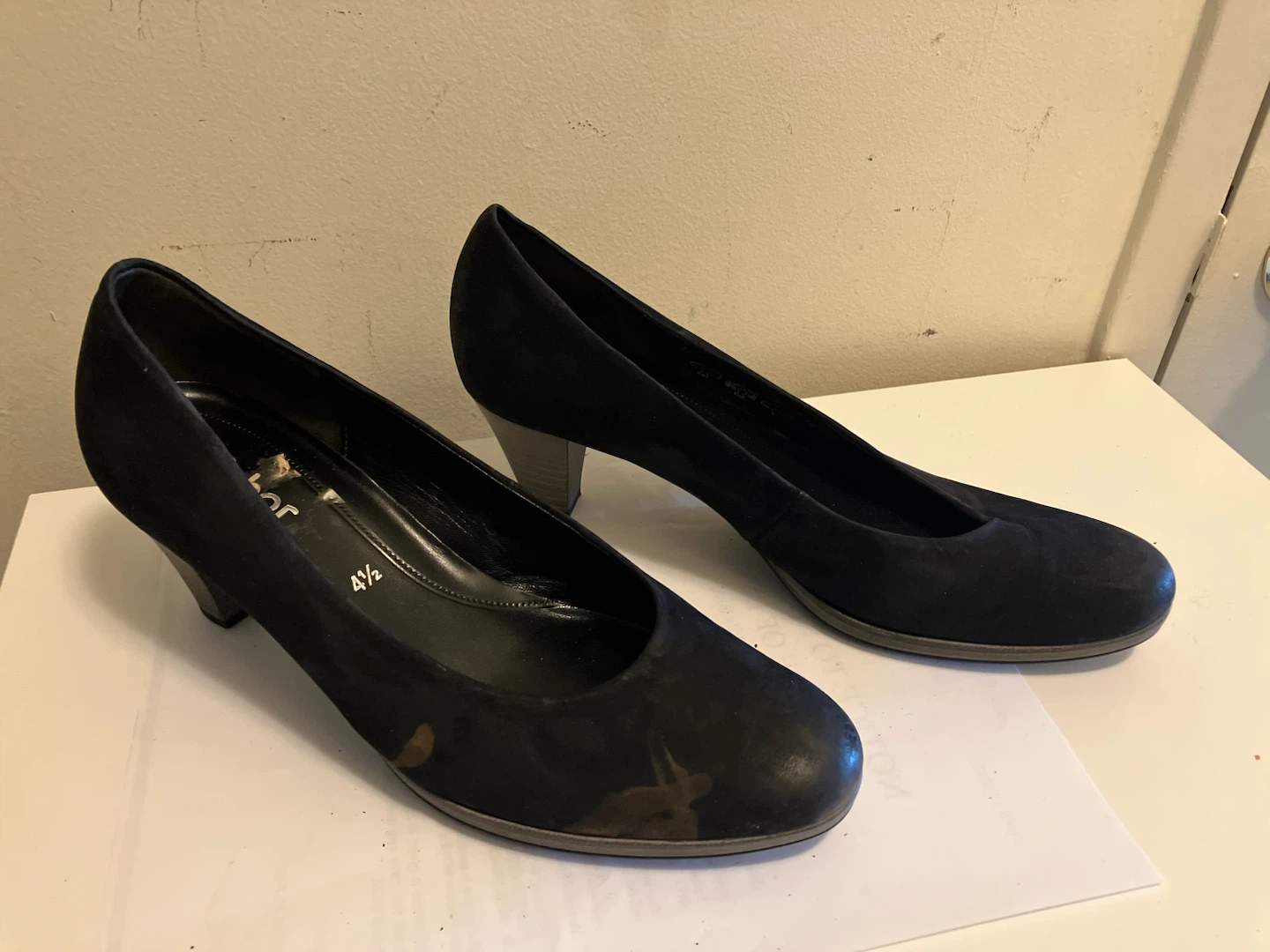Gabor Black Suede Pumps-size 41.5 - photo 2