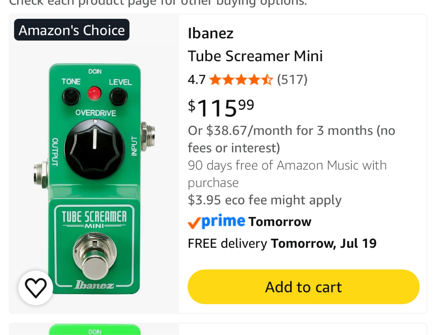 Tube Screamer Mini - photo 4