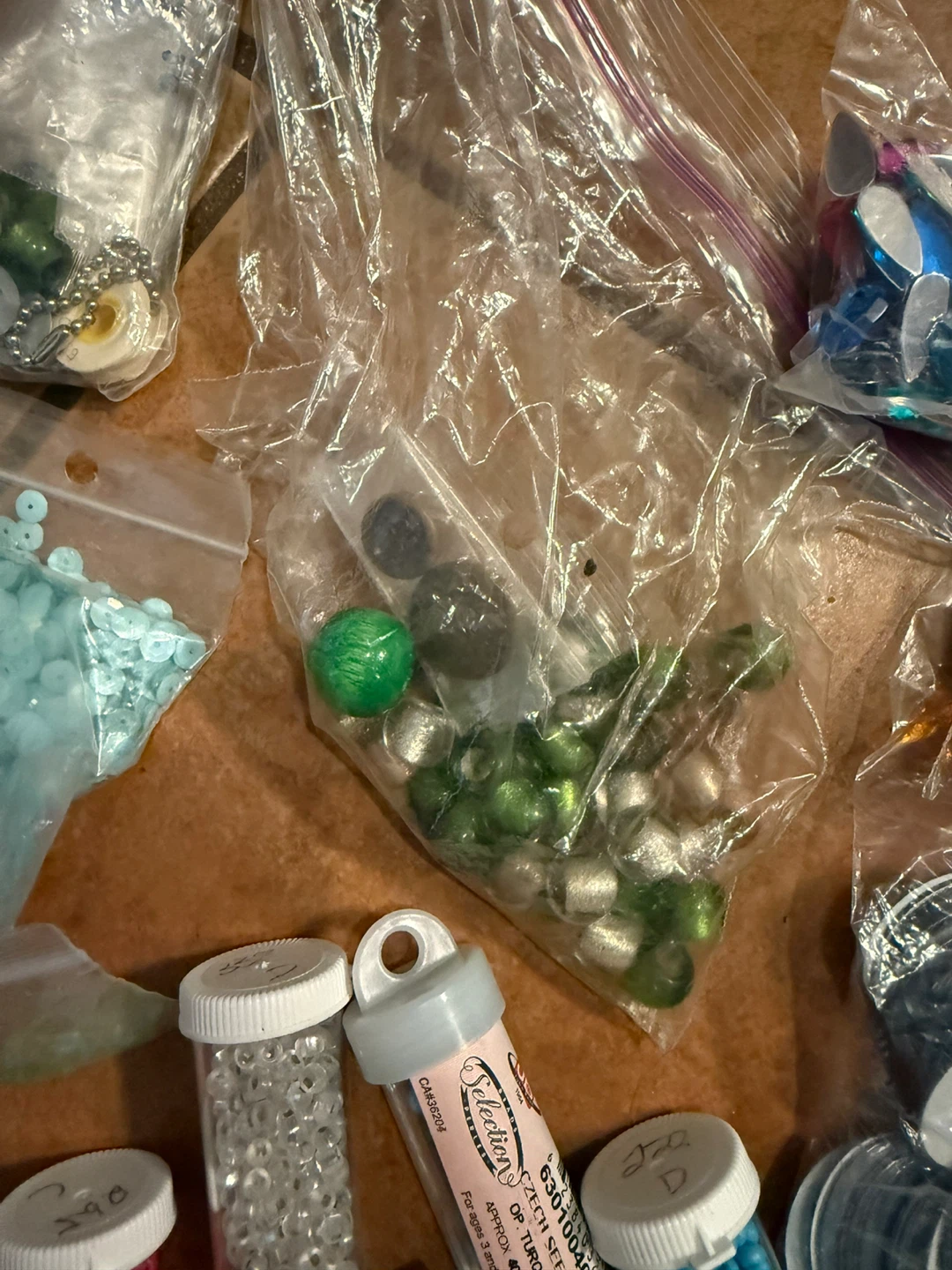 Mixed Craft Beads and Sequins Lot - photo 2