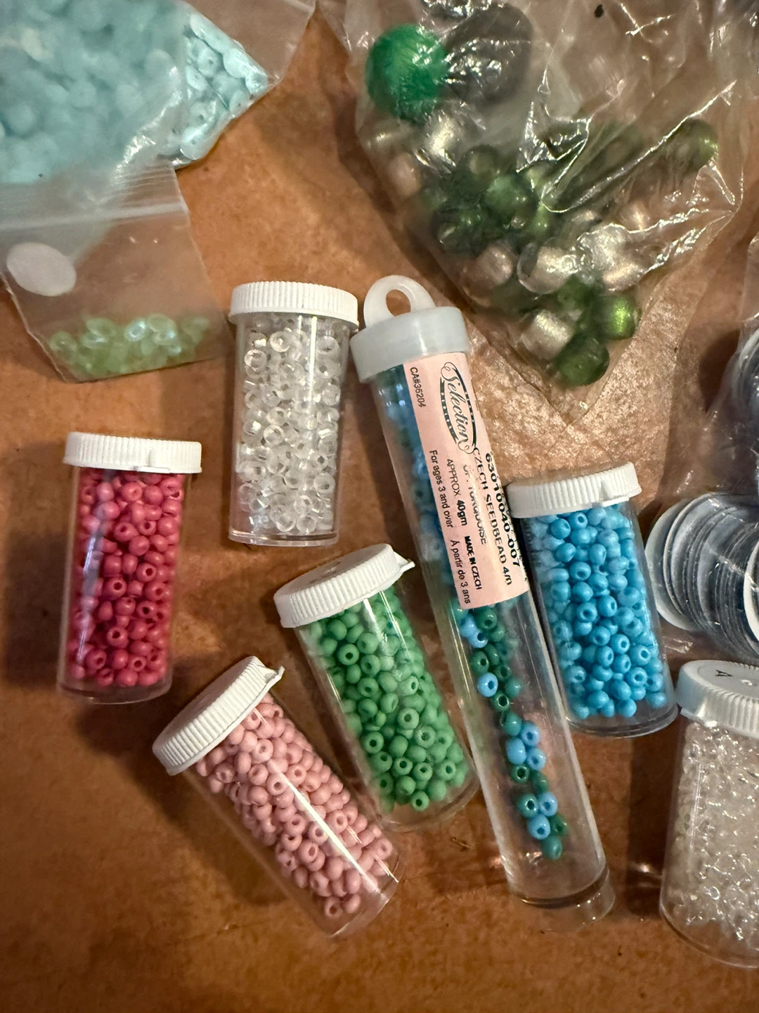 Mixed Craft Beads and Sequins Lot