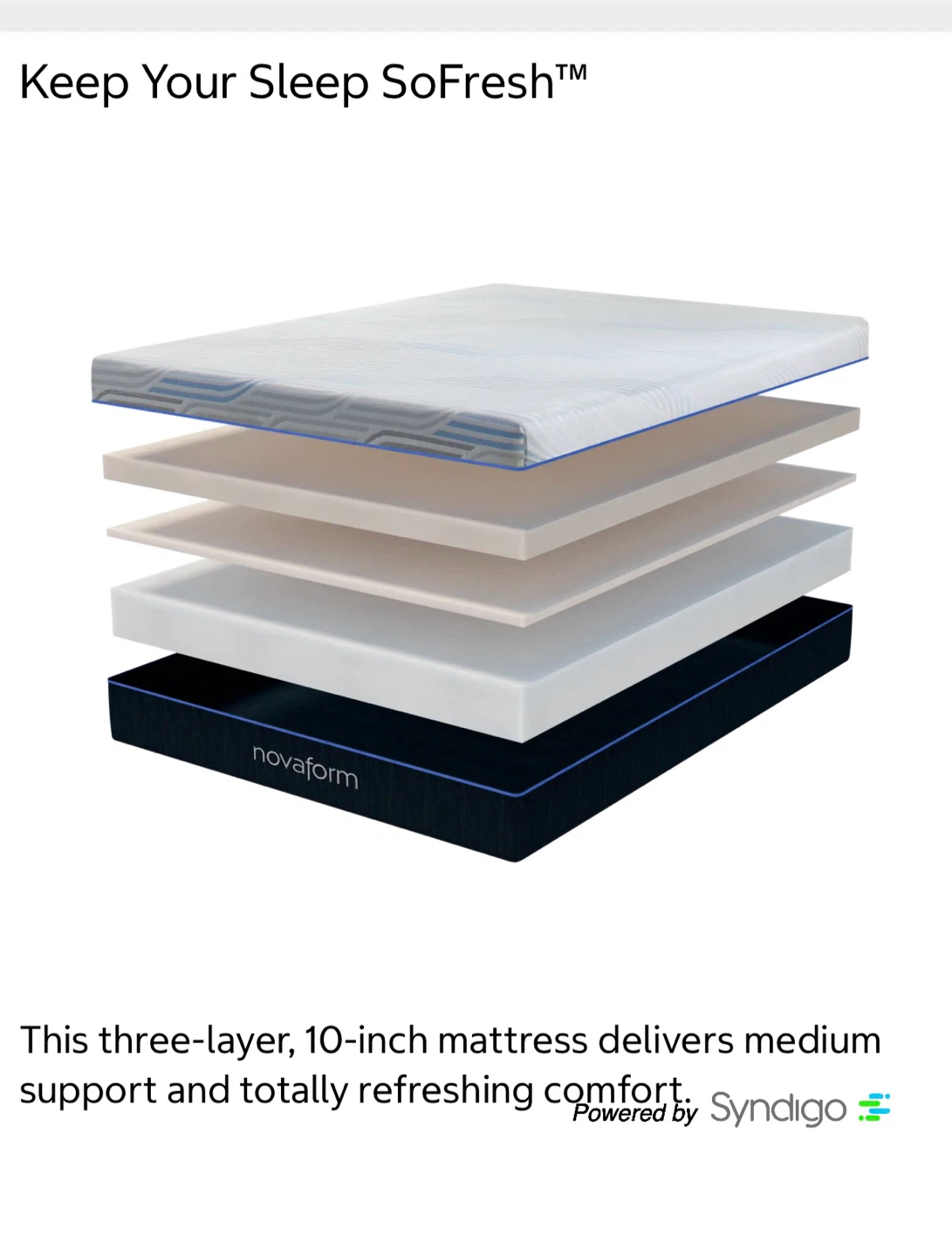 Novaform SoFresh Plus 10" Medium Foam Mattress - photo 2
