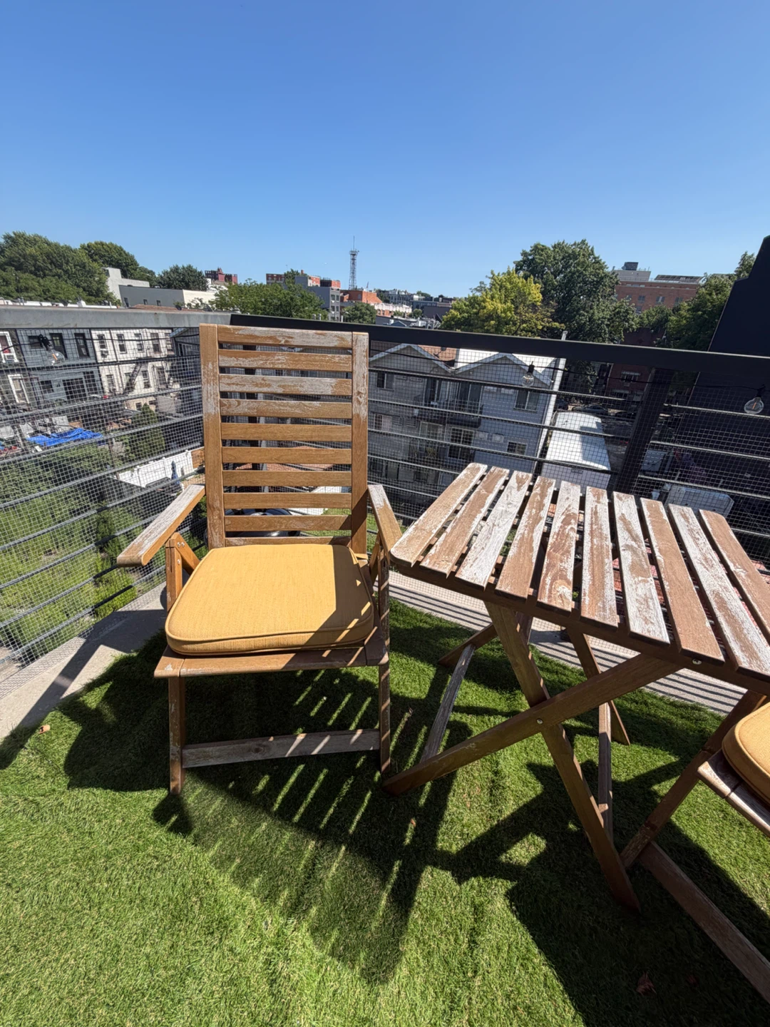 Wooden Bistro Set with 2 Chairs and Table - photo 2