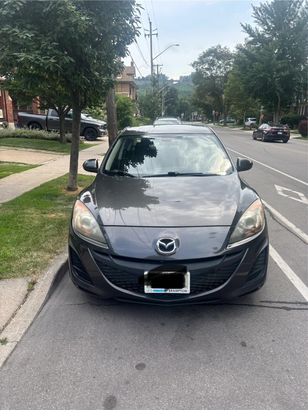 Dark Grey Mazda 3 Sedan