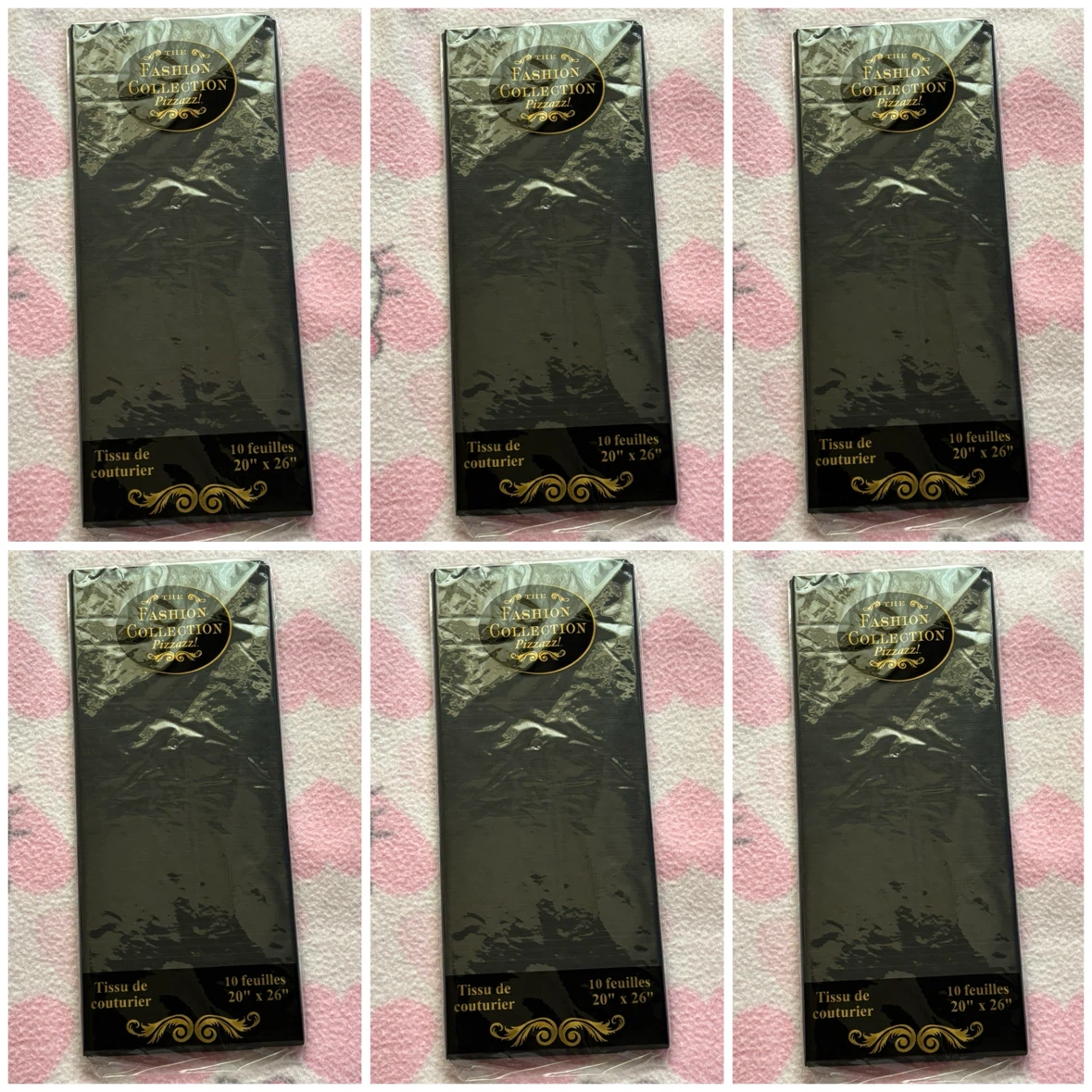 6 Packs Of Tissue Paper - *Black*