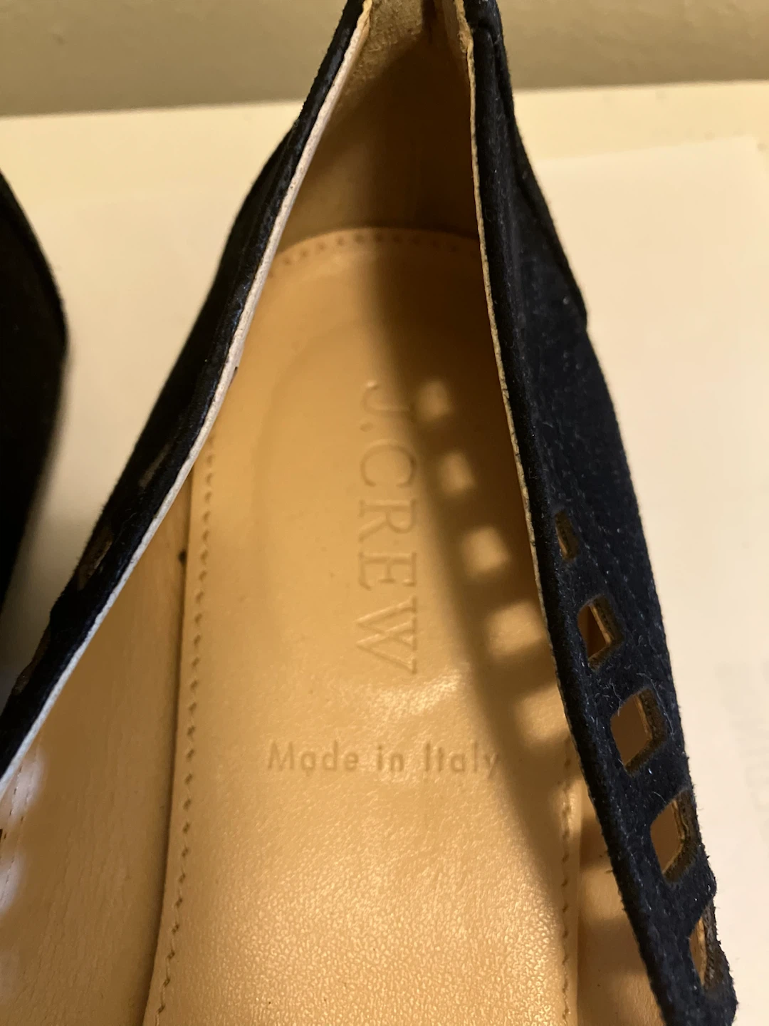 J.Crew Black Suede Ballet Flats Size 6 - photo 2