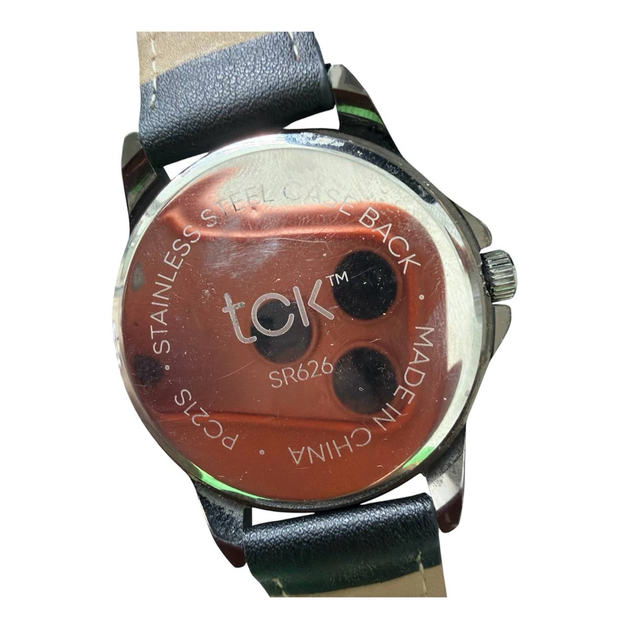 TCK Watch with Black Leather Strap - photo 2