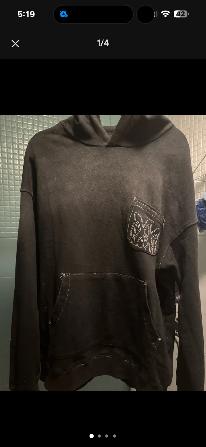 Amiri Black Hoodie