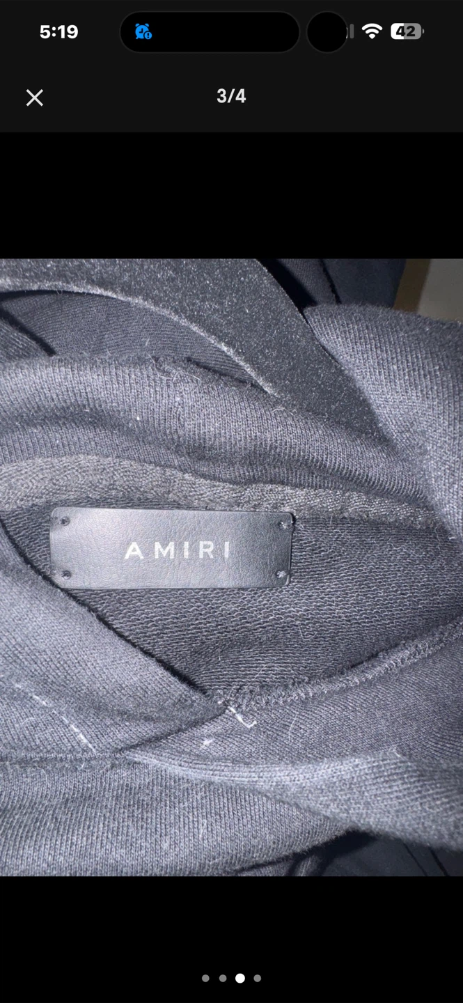 Amiri Black Hoodie - photo 3