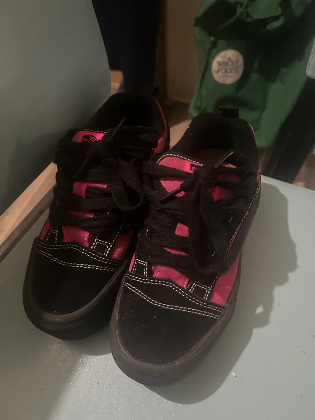 Vans Suede Skate Shoes Black Pink