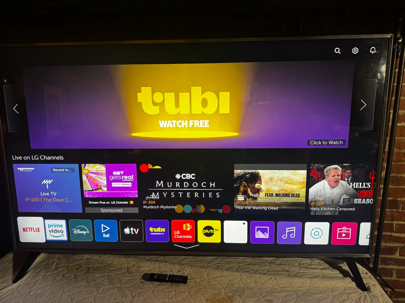 75” LG 4K Smart Google TV with Built-in Streaming Apps