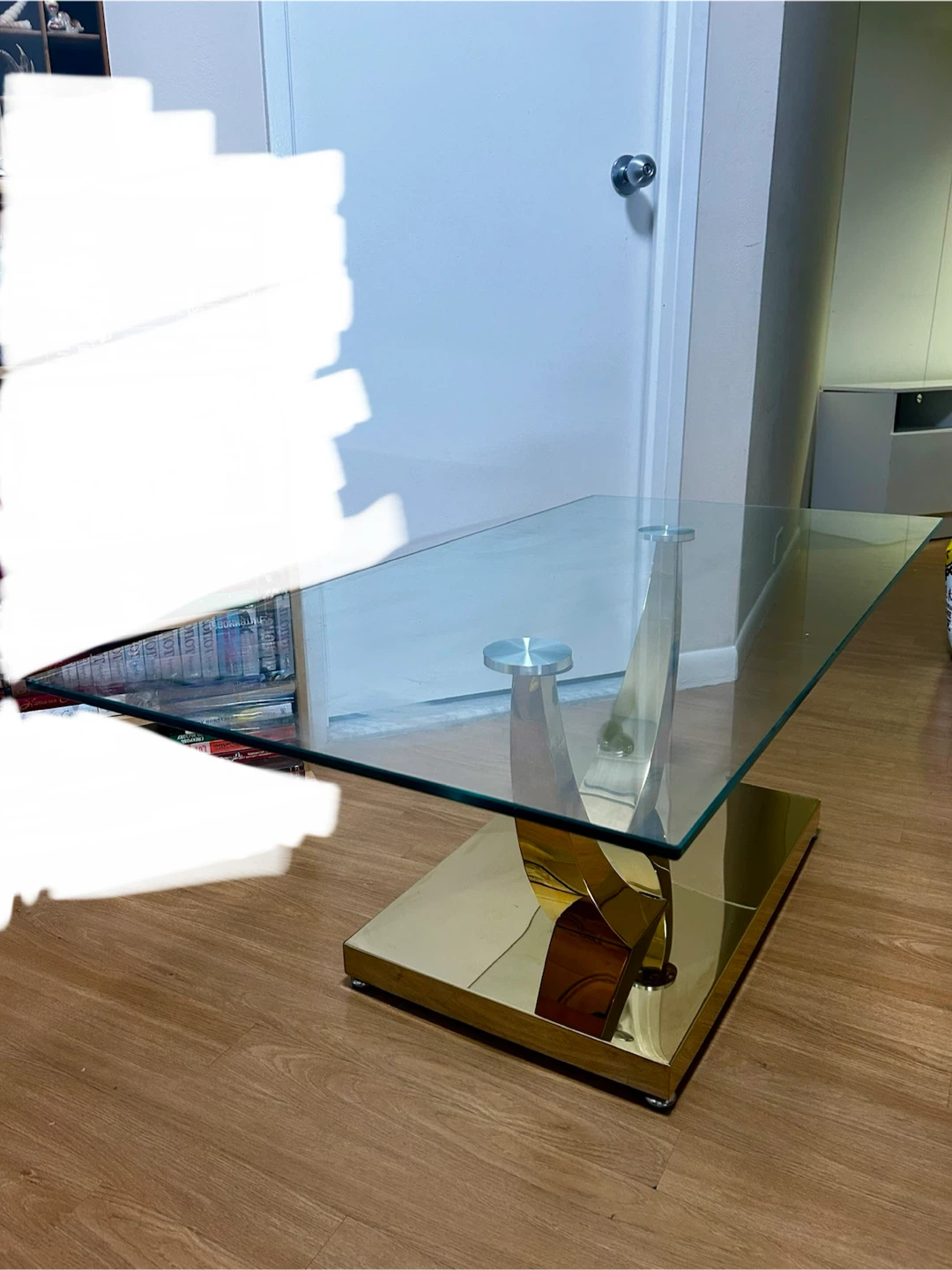 Glass & Metal Coffee Table