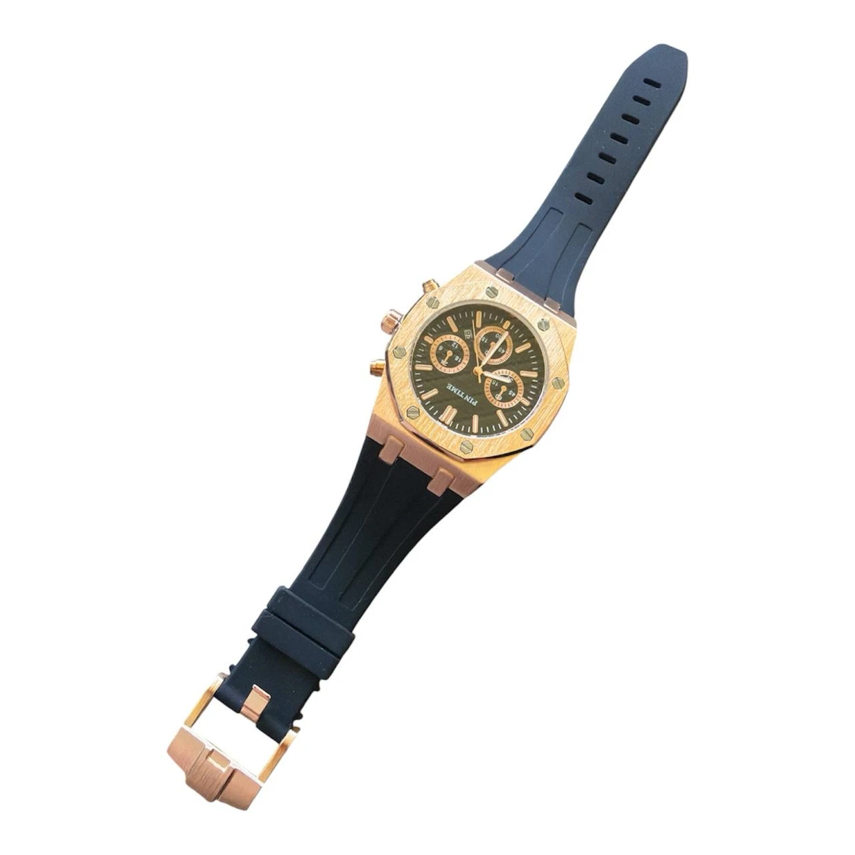 PIN TIME Rose Gold Chronograph Watch - photo 3