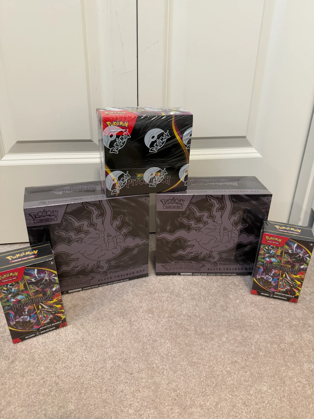 Pokemon Center Pitch Black Elite Trainer Boxes & Booster