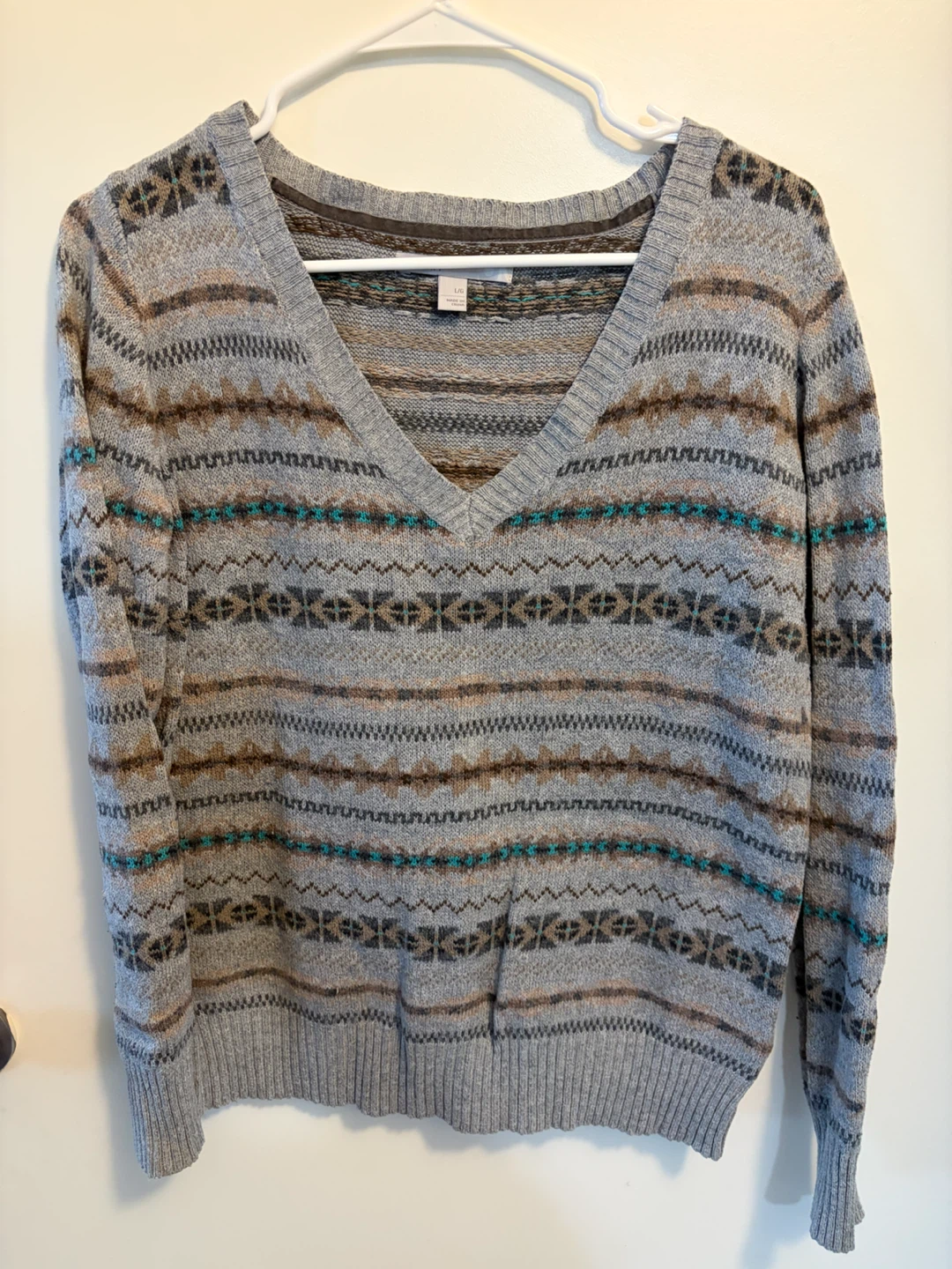 Old Navy Fair Isle V-Neck Sweater