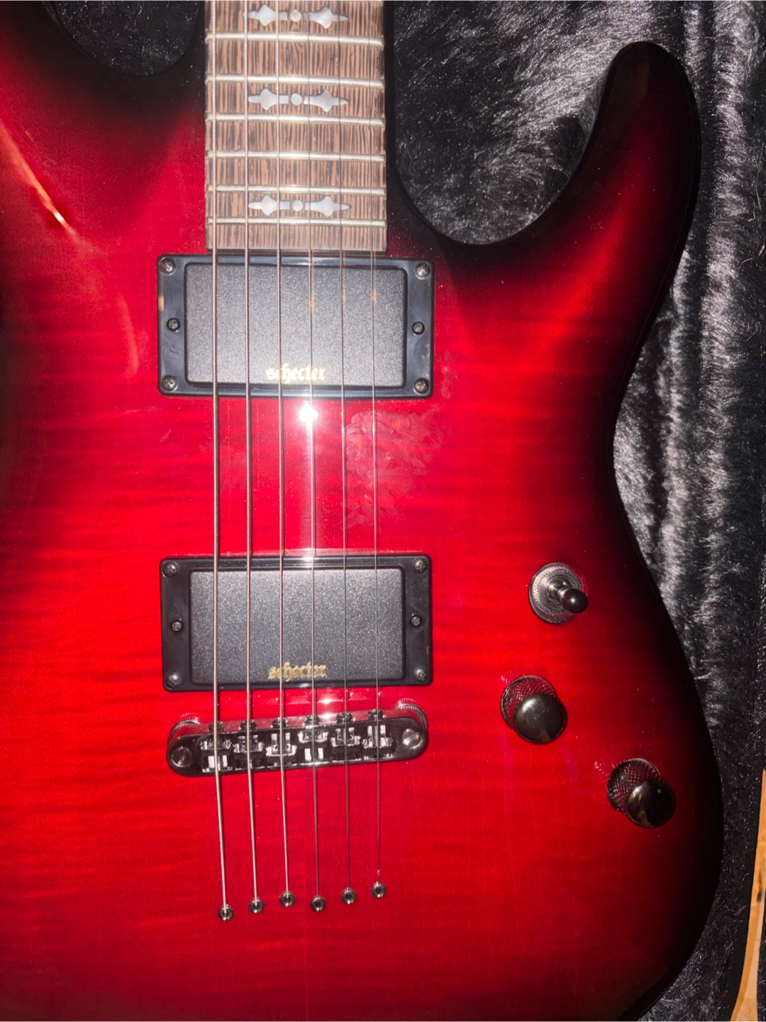 schecter demon 6, perfect condition, comes with hard case - photo 4