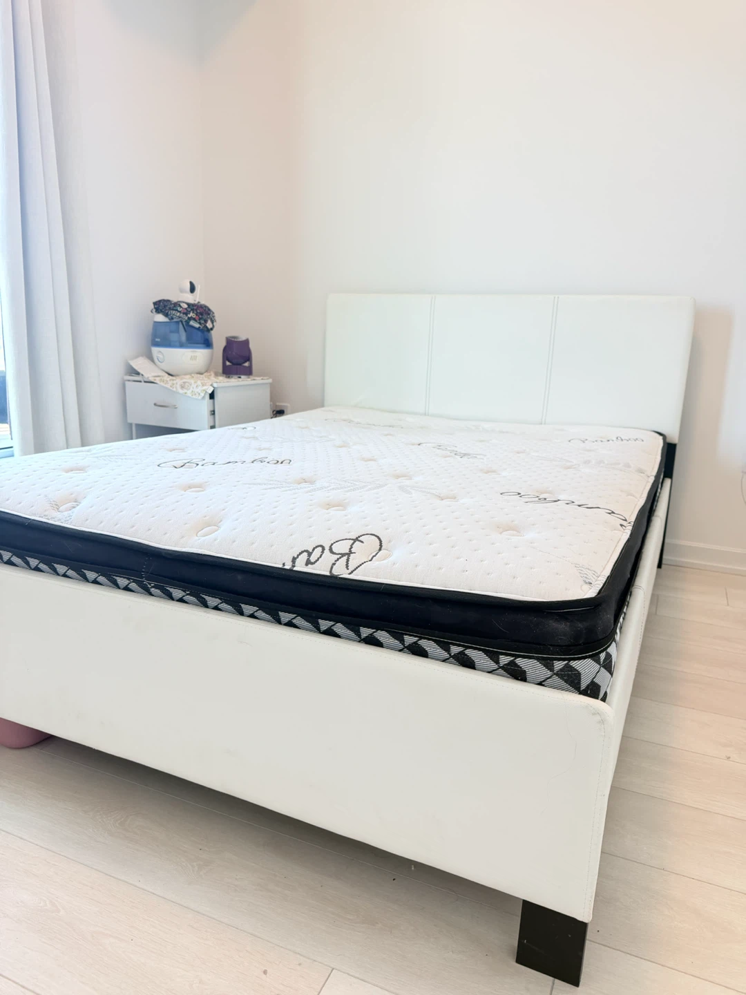 Full Size Bamboo Mattress and bed frame