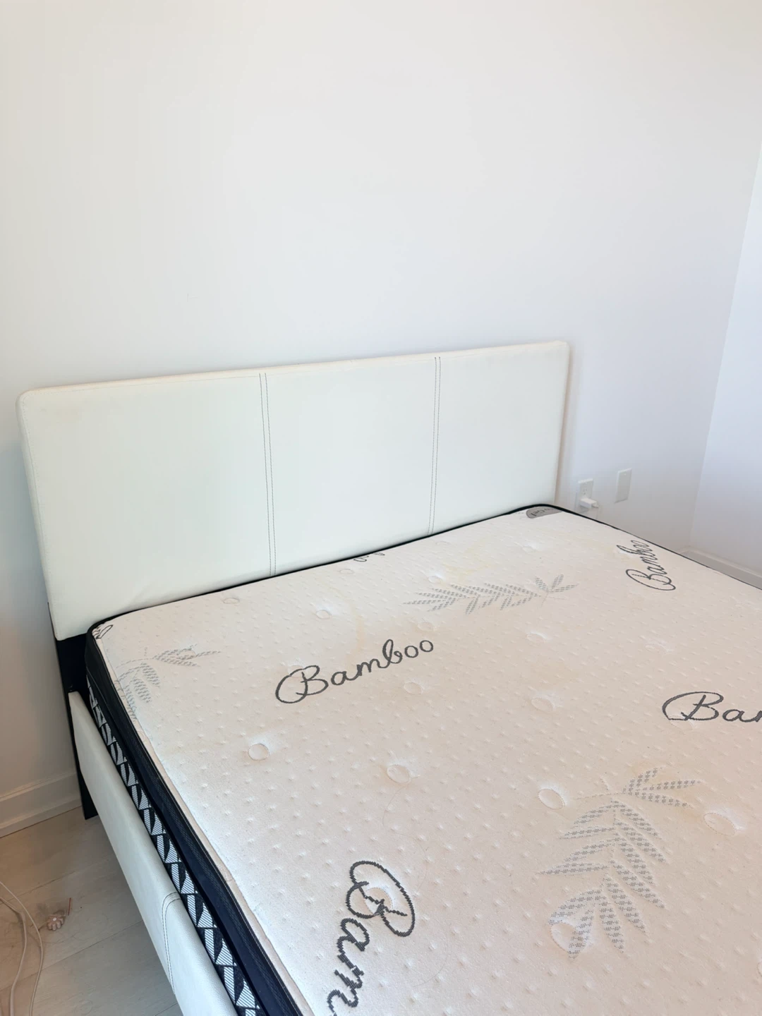 Full Size Bamboo Mattress and bed frame - photo 2