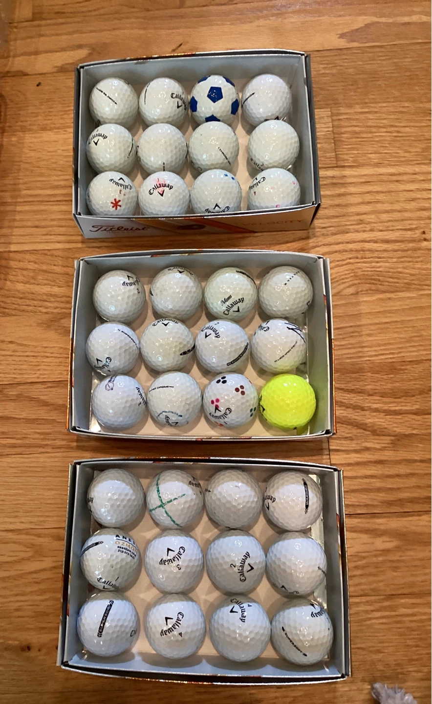 5 Dozen Used Callaway Golf Balls Crome Soft,Super Soft$ Warbird - photo 4