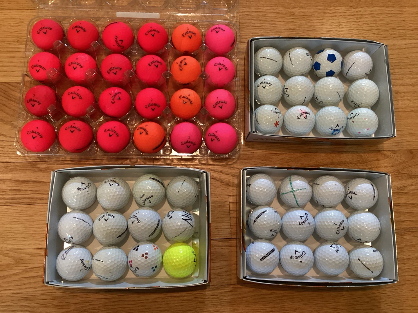 5 Dozen Used Callaway Golf Balls Crome Soft,Super Soft$ Warbird