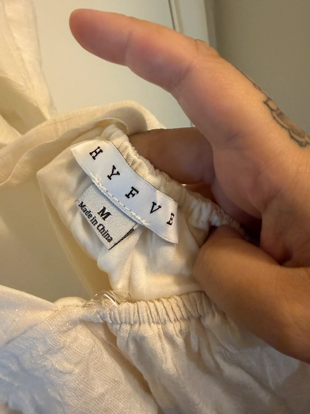 H Y F V E White Ruffle Maxi Dress - Size M - photo 3