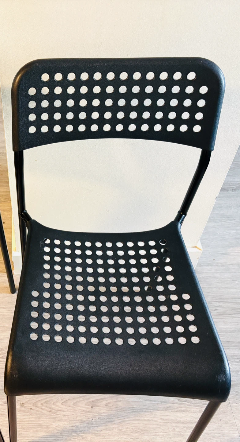 Black Ikea Table with chairs - photo 3