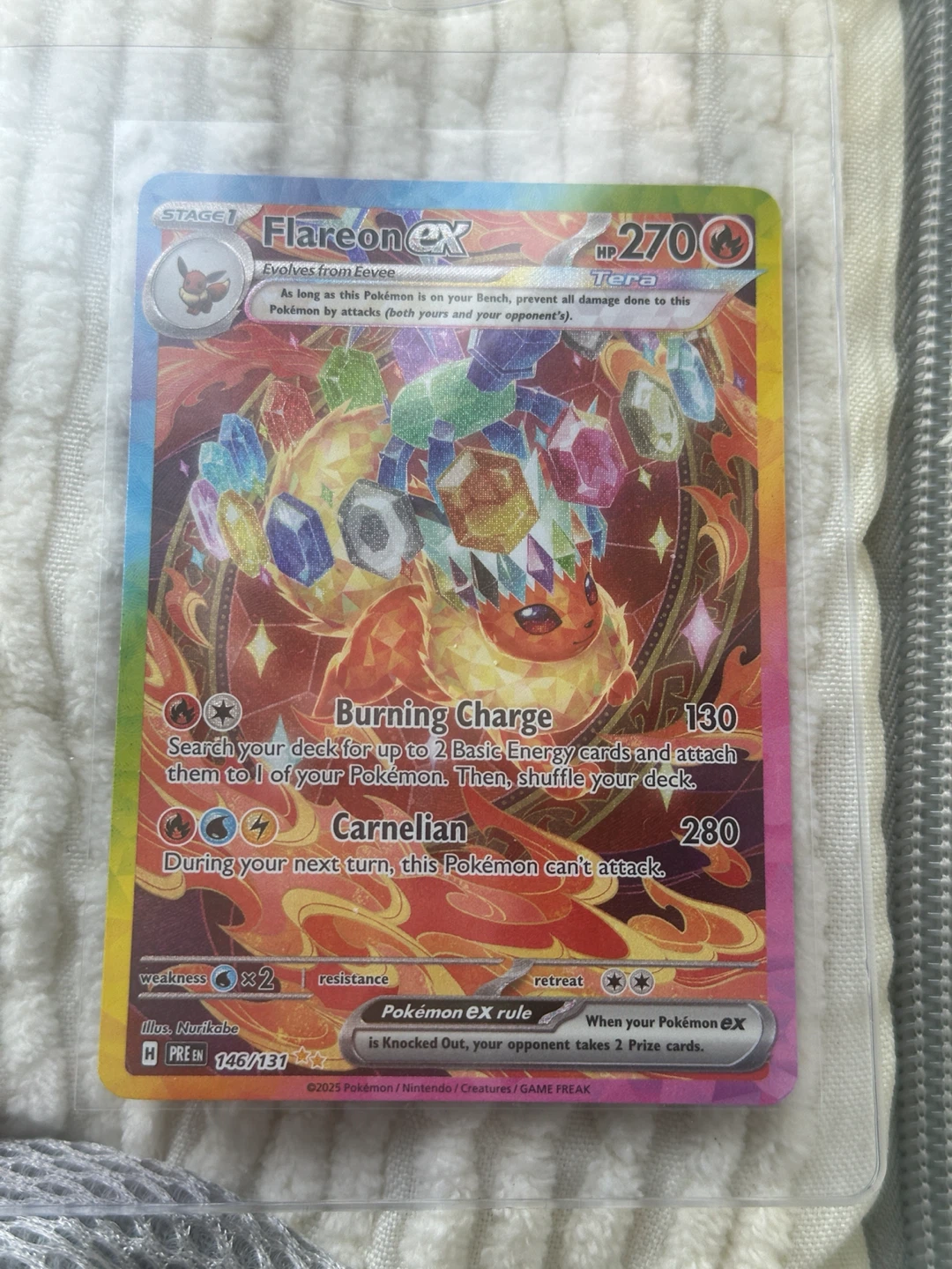Pokémon Flareon EX Card 146/131