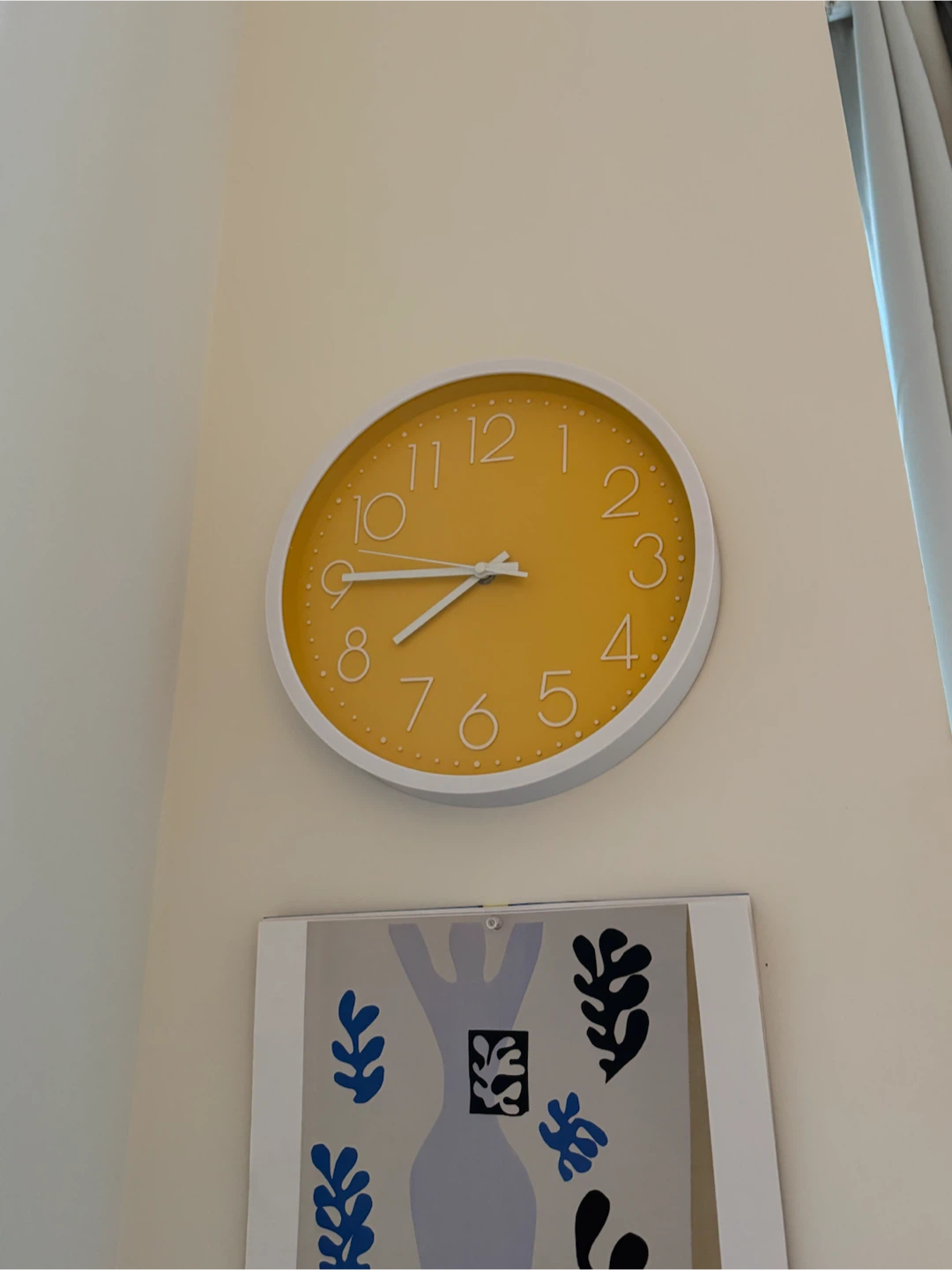 Yellow Wall Clock