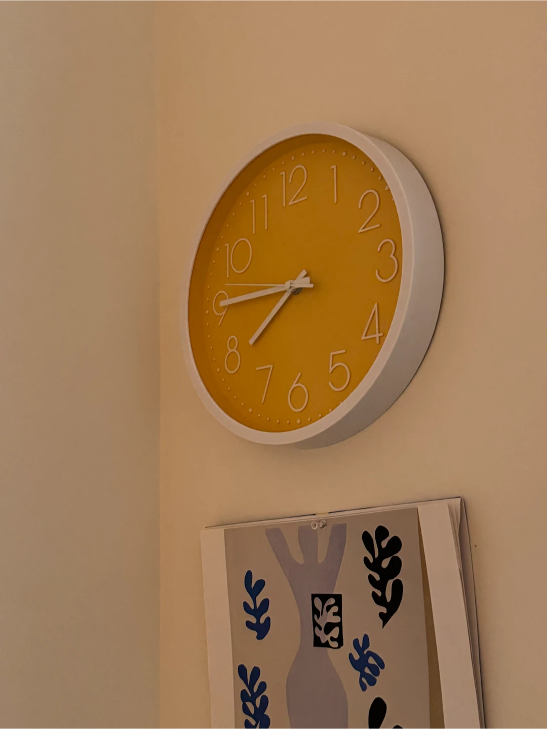 Yellow Wall Clock - photo 2