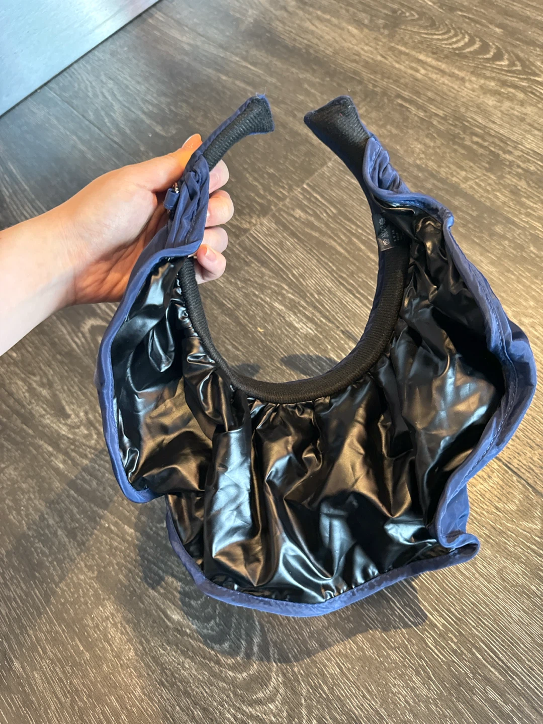 Navy Blue Ruffled Sun Visor - photo 2