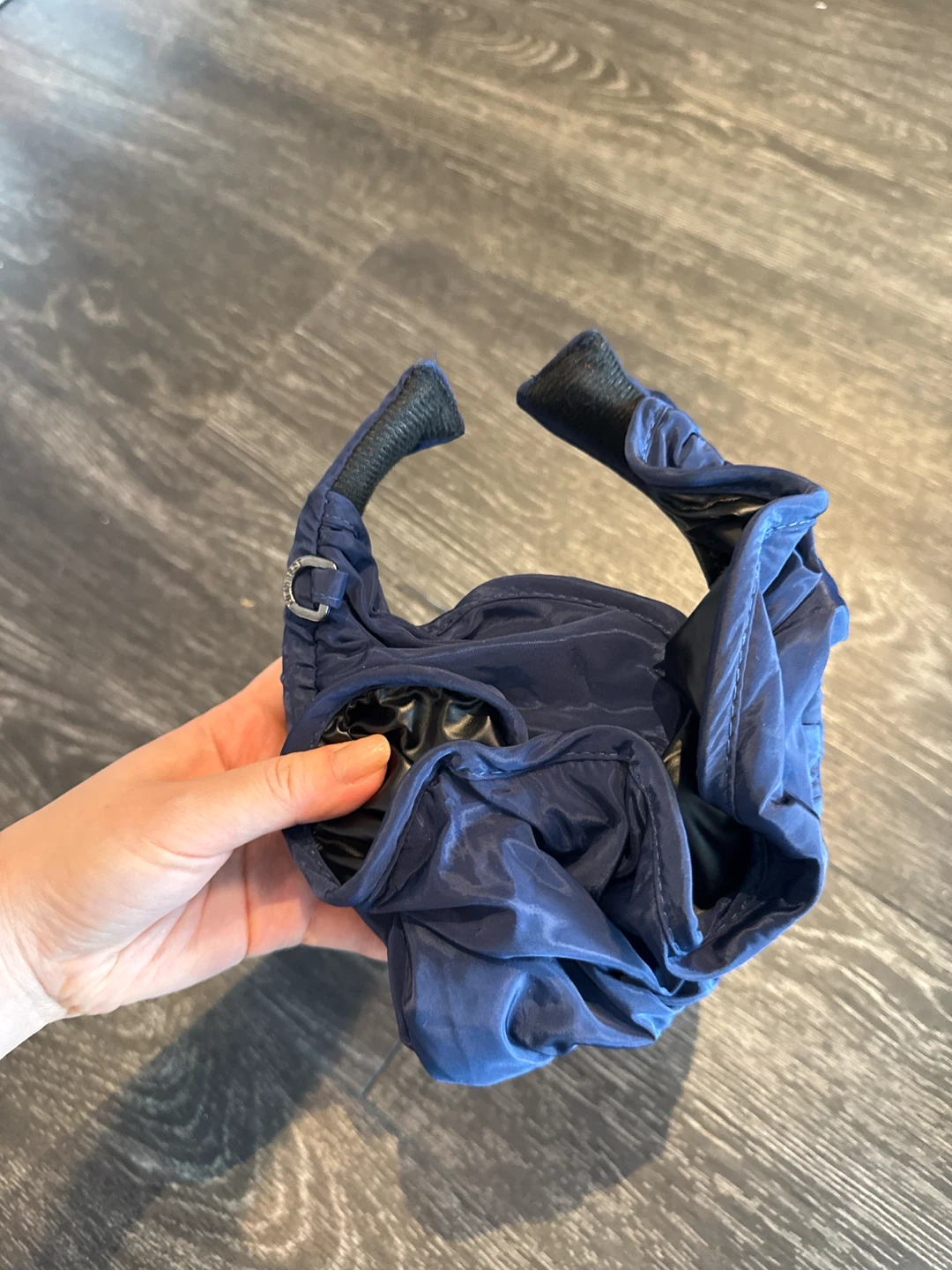 Navy Blue Ruffled Sun Visor - photo 3