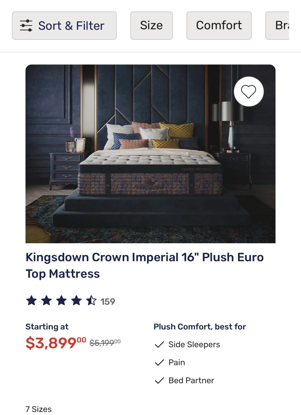 Kingsdown Crown Imperial 16" Plush Euro Top Mattress