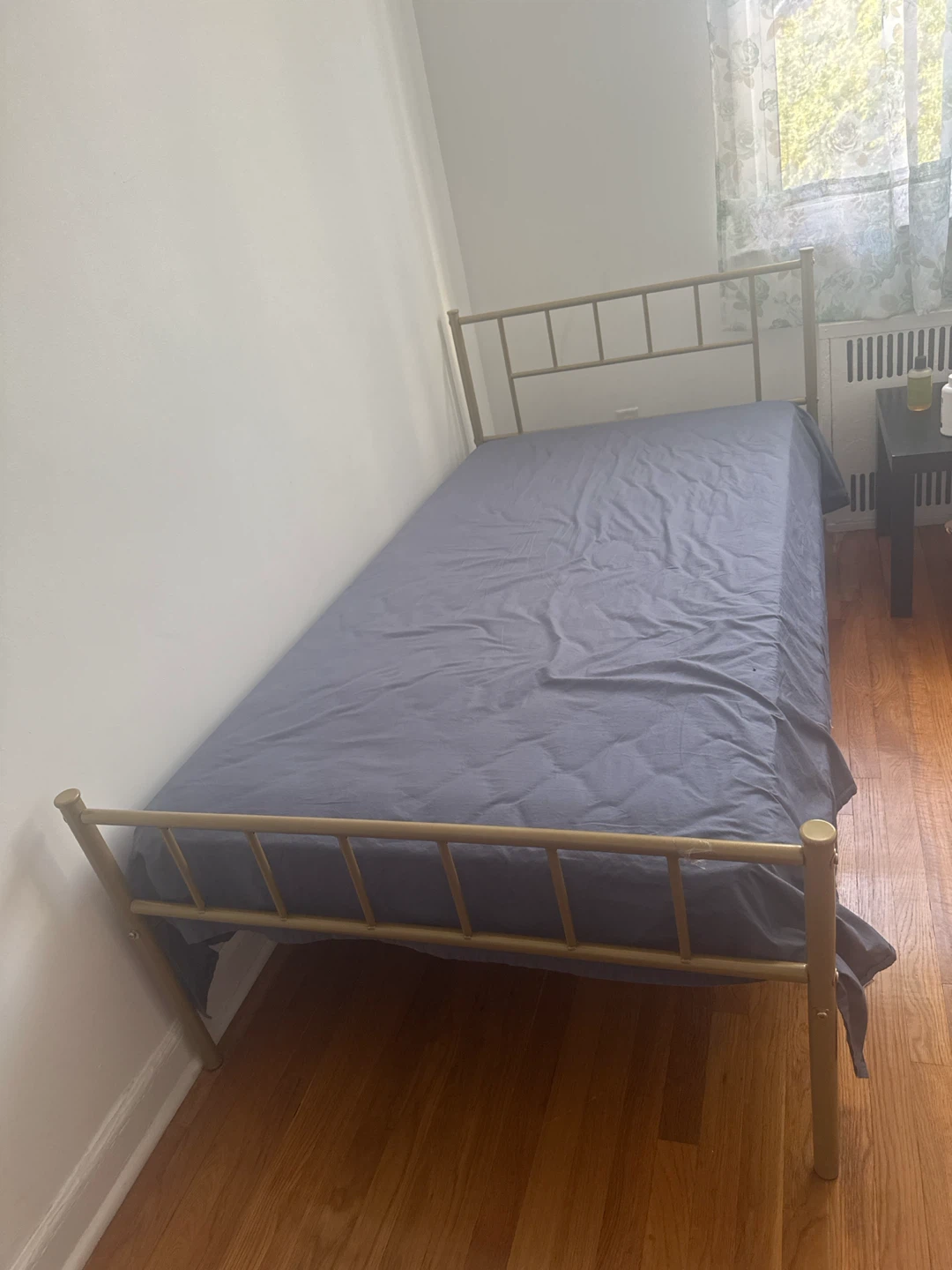 Gold Metal Twin Bed Frame