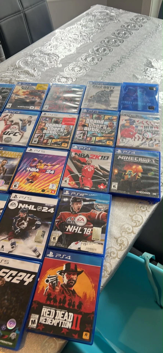 Collection of PS4 and PS5 Video Games