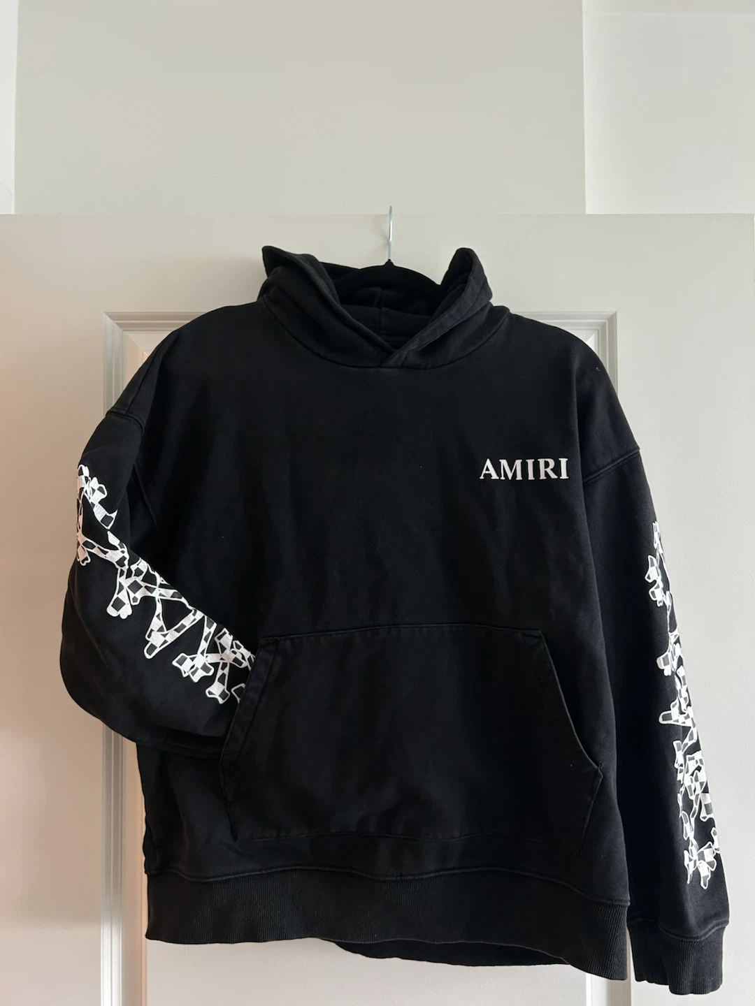 AMIRI Black Bone Print Hoodie