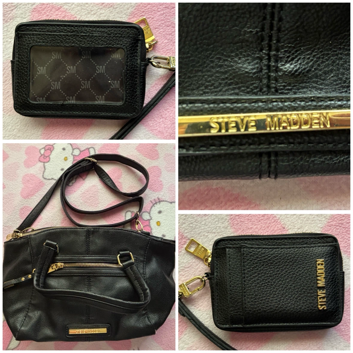 Steve Madden - Bag & Wallet - *Black & Gold*