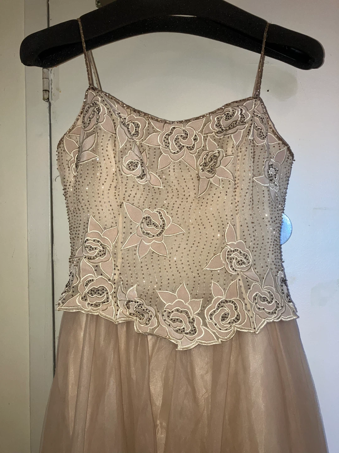 Moon Cheri Evenings Beaded Floral Gown Size 8 - photo 2