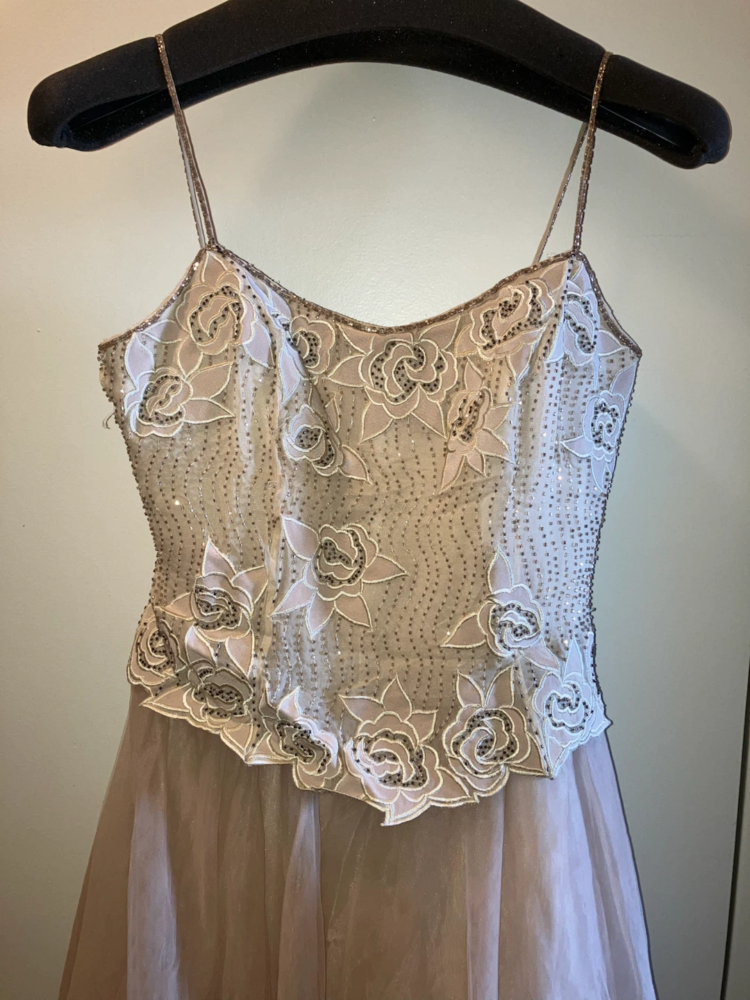 Moon Cheri Evenings Beaded Floral Gown Size 8 - photo 5