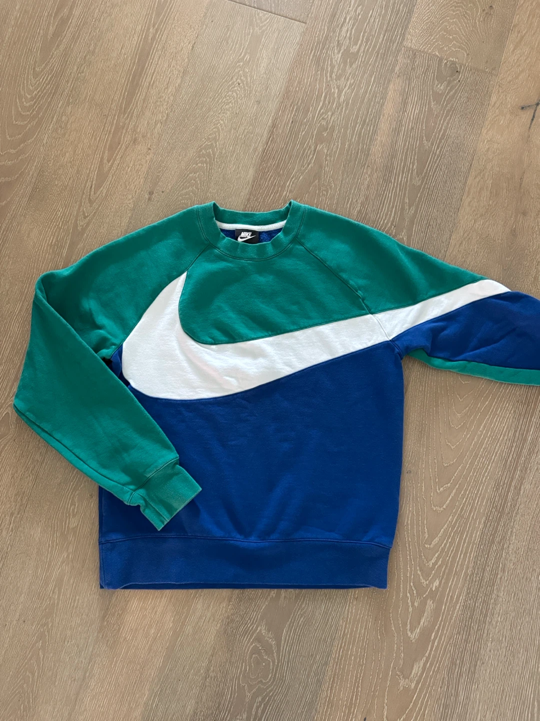 Vintage Nike Colour Block Swoosh Crewneck Sweatshirt