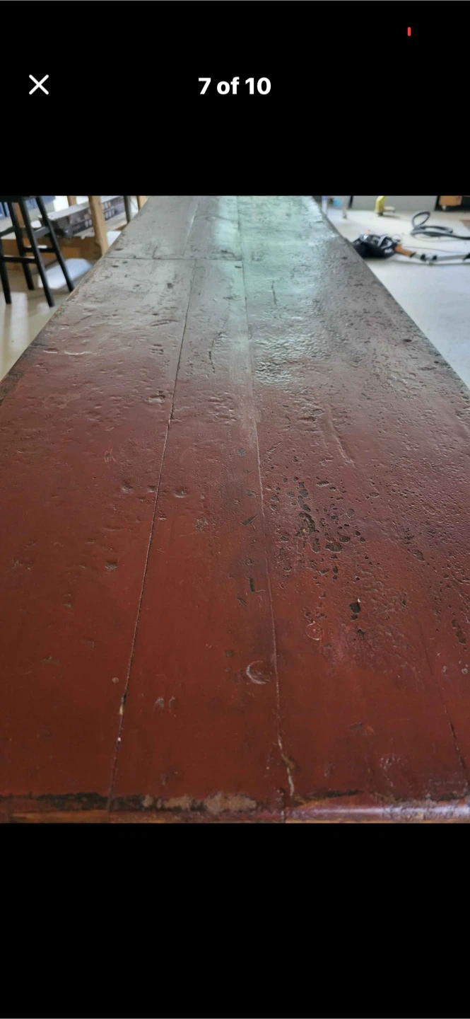 Antique Red Lacquer Cabinet with Painted Scene - photo 3
