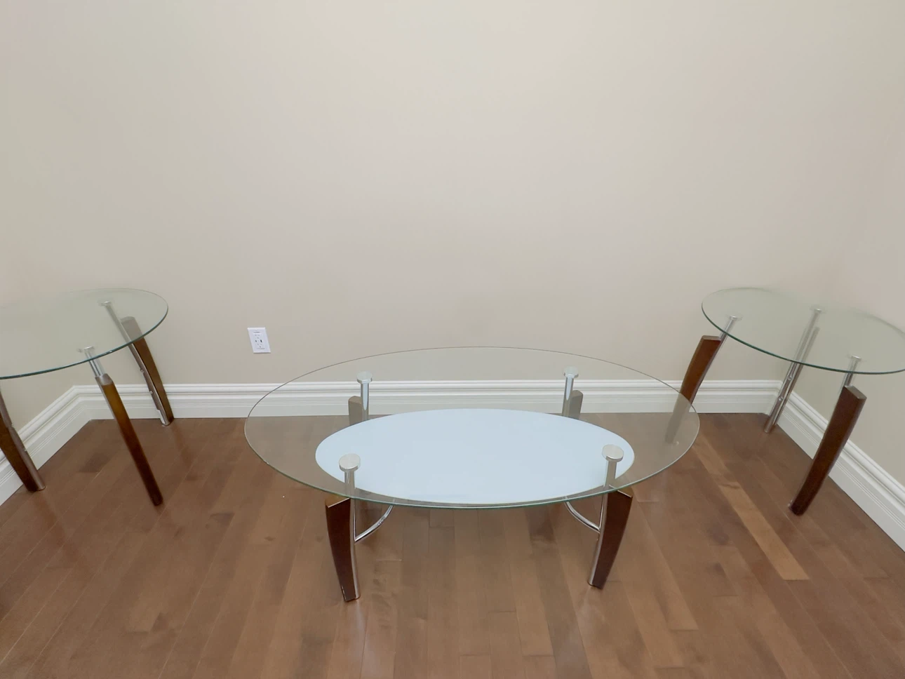 Glass Top Coffee Table with 2 Side Table Set - photo 5